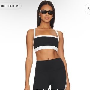 Splits59 Monah Rigor Sports Bra in Black & White